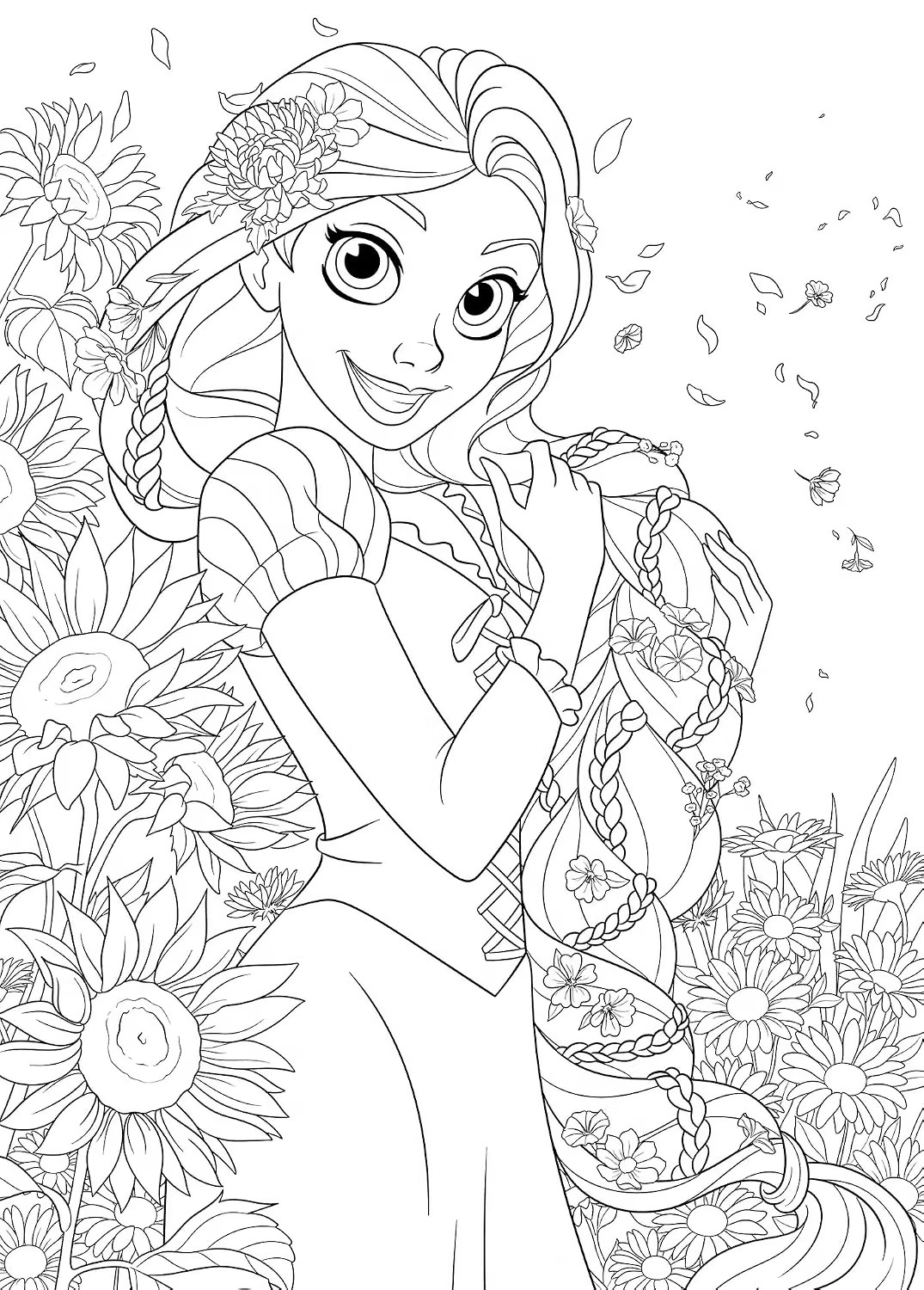 Exemple de planche à colorier
